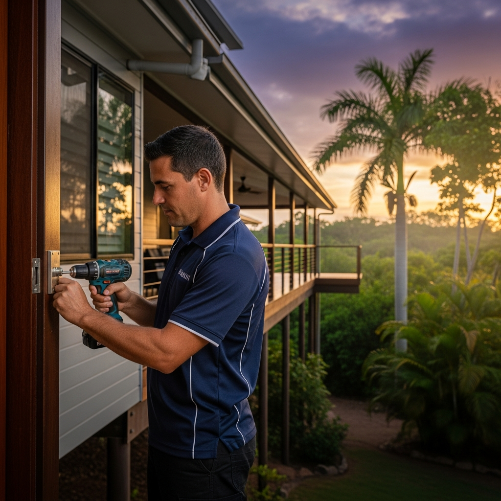 Licensed locksmith working in Darwin, Australia