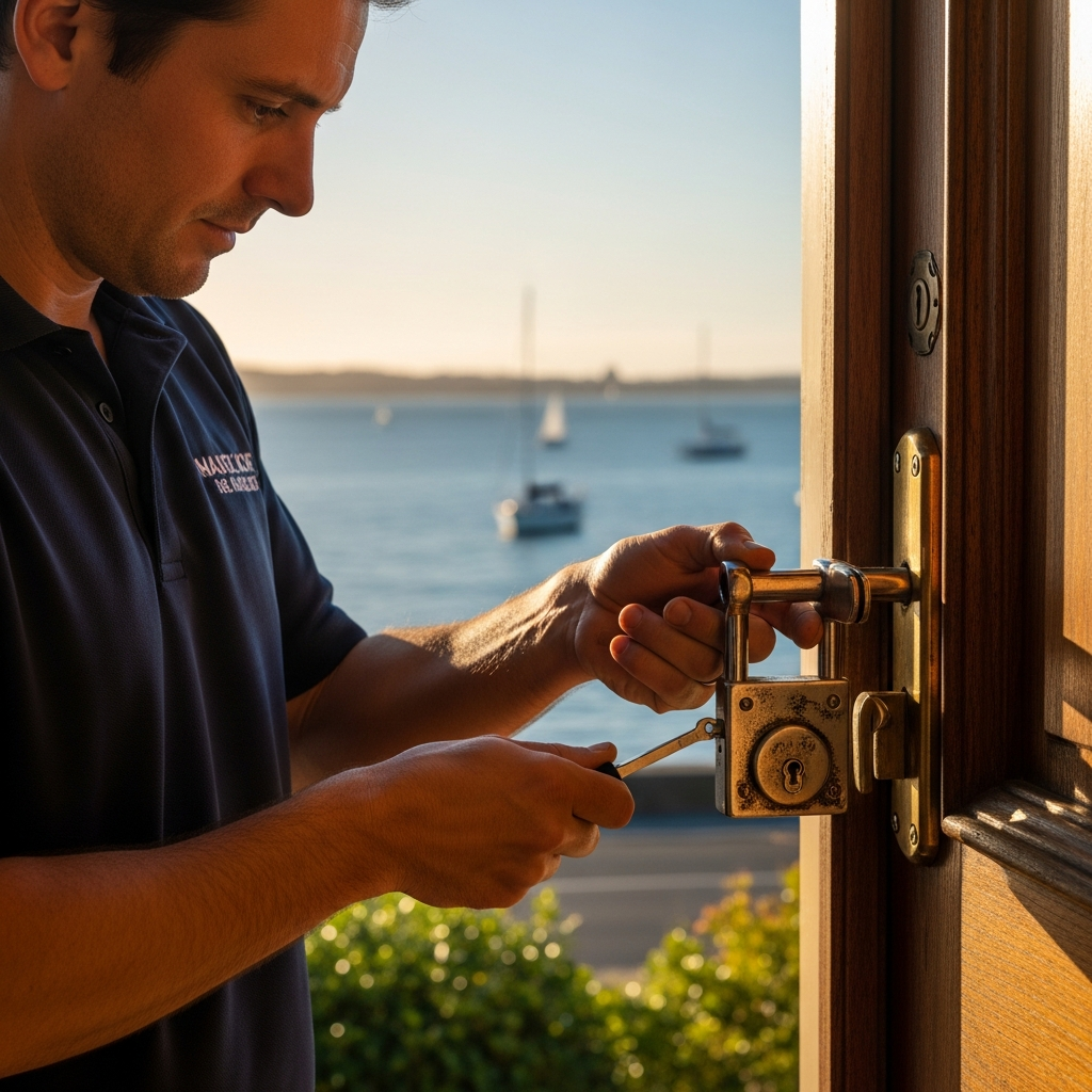 Licensed locksmith working in Geelong, Australia