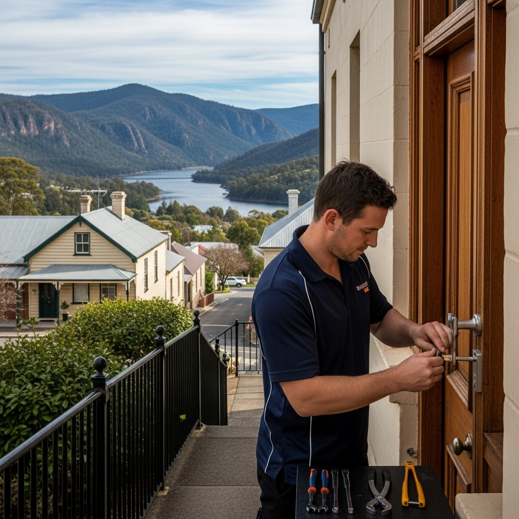 Licensed locksmith working in Launceston, Australia