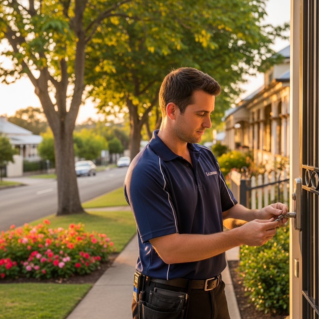 Licensed locksmith working in Toowoomba, Australia